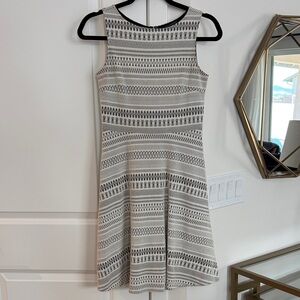 Banana Republic Black and White Geometric Mini Dress
